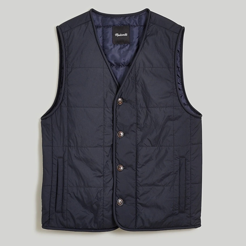 Madewell quilted liner vest